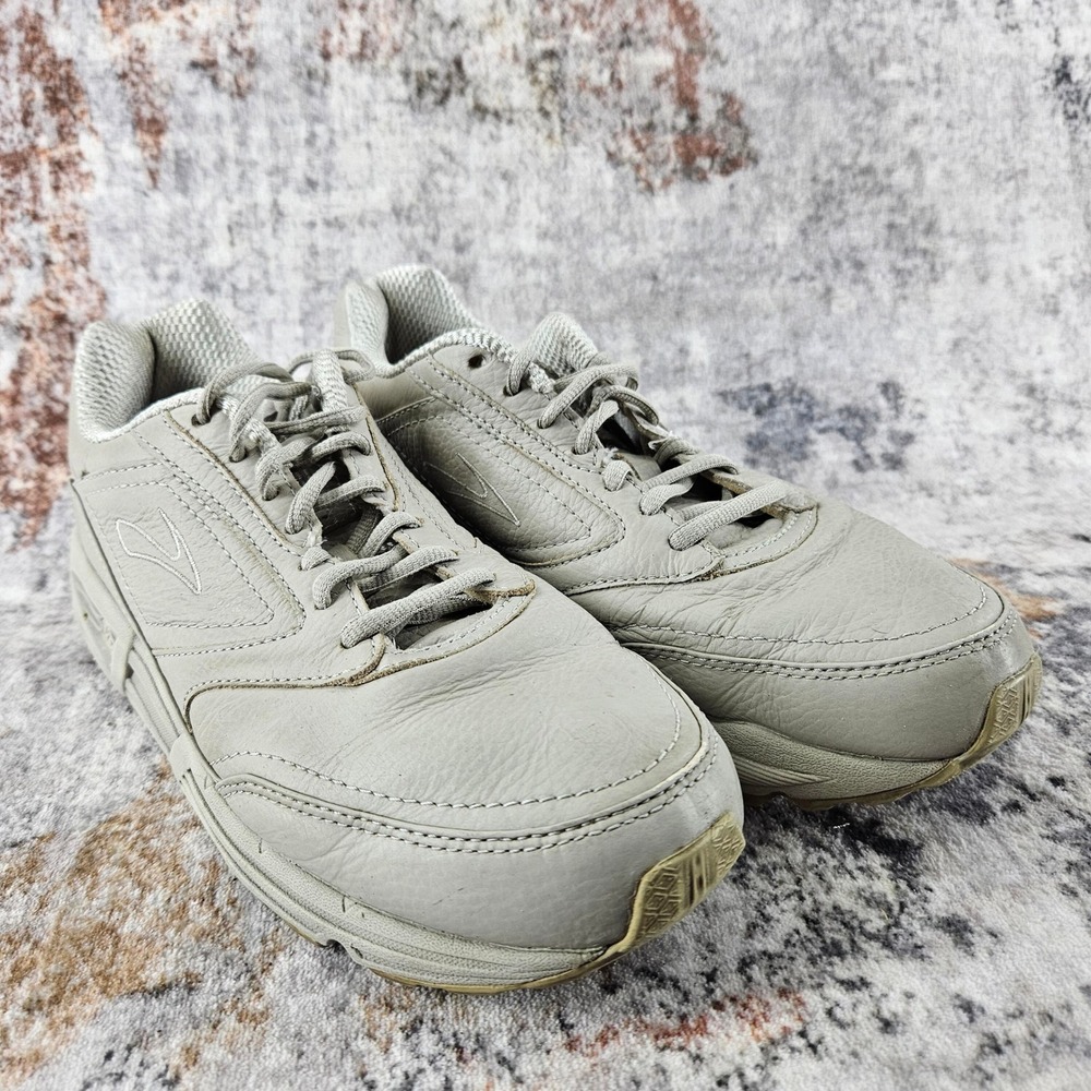 Brooks Addiction Walker‎ Shoes Womens 9.5B Beige Leather 1200321B121 Comfort